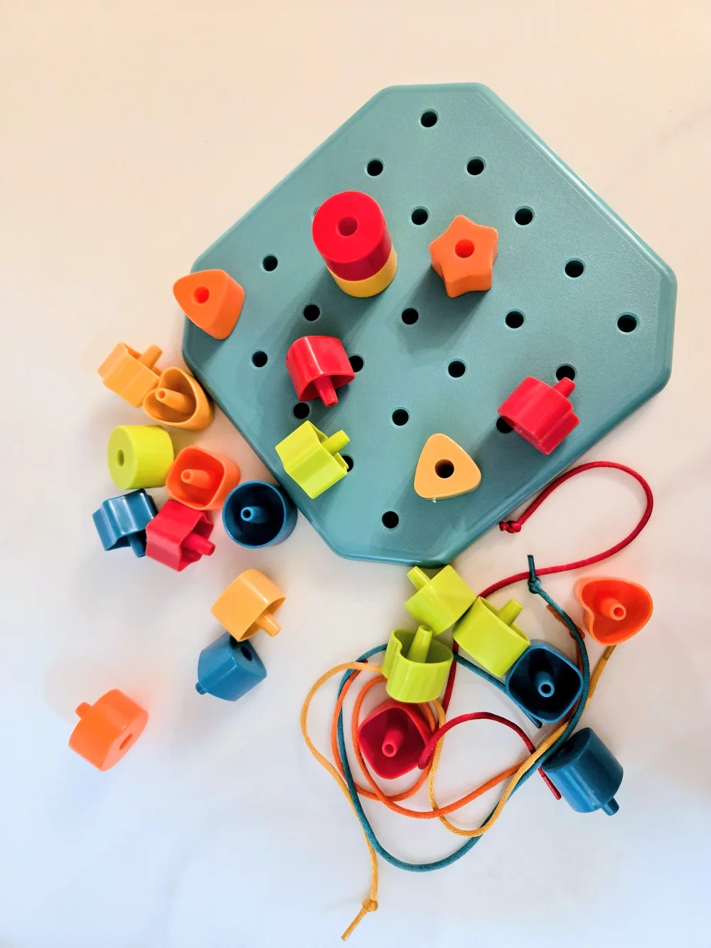 Battat Lacing And Stacking Peg Board Toy